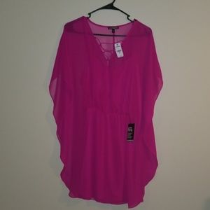 Express Pink Spring Dress Size Medium